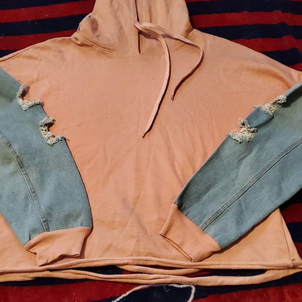 A croped sweatshirt